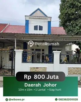 DIJUAL RUMAH JALAN KARYA JAYA PERUMAHAN TAMAN KARYA JAYA INDAH