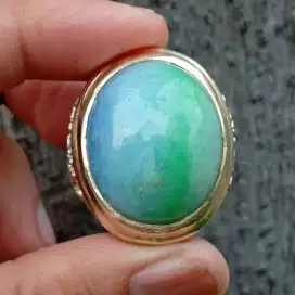 Giok 3 warna giok Burma Natural Jadeite Jade size besar mumbul