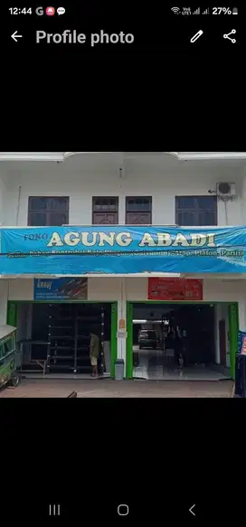 DISEWAKAN RUKO 2 LANTAI GEDANGAN SIDOARJO