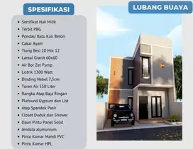 Rumah townhouse 600 jutaan jakarta timur dekat tol jaklingko bandara