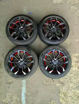 Velg rays musashi r15 4x100/114 lbr7 et35 sepaket ban