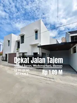 Rumah Baru Furnished dekat Jalan Tajem umbul saren wedomartani