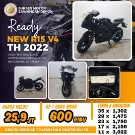CASH KREDIT YAMAHA NEW R15 V4 THN 2022 UNIT MULUS BERGARANSI