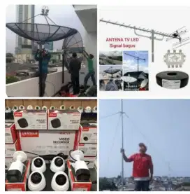 ahli pasang antena TV digital service parabola dan camera CCTV