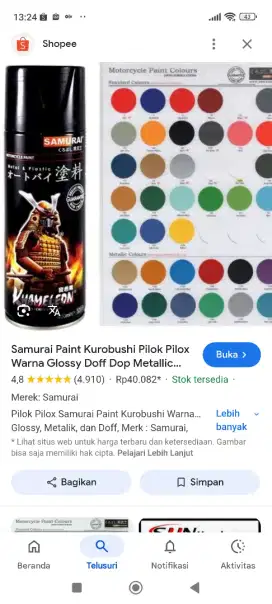 Jual Pilok merek samurai