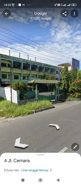 Tanah dan bangunan di jln cemara-krakatau medan