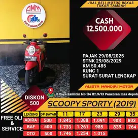 DP 500 AJA  !! HONDA SCOOPY SPORTY  2019
