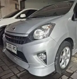 toyota agya trd at 2014 bln 1 silver met km 83 rb