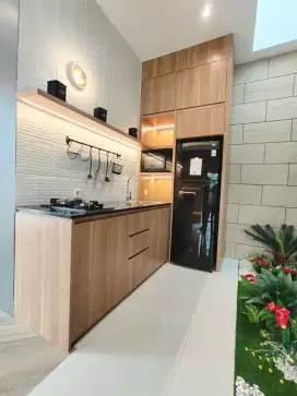 Kitchen set, meja,bacdrop tv, kanopi, lemari pakaian,Dipan,Mini bar