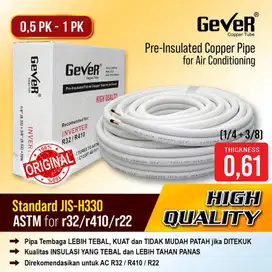 PIPA AC 1/4 x 3/8 GEVER HIGH QUALITY 1 PK, panjang 30 meter