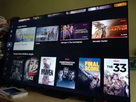 Dijual Google TV LED 55 inch Digital HDR 4K TCL full set siap pakai