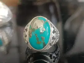 Batu pirus Persia serat emas