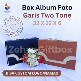 Box Album Foto Model Two Tone Warna Kulit Sintetis 33X22X6 Termurah
