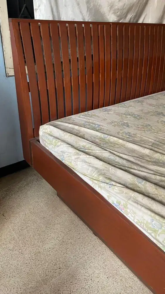 Ranjang kayu jati 155cm