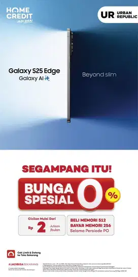 Beli samsung galaxy s25 edge 512gb bayar memory 256gb segampang itu