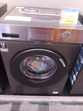 AQUA WM FRONT LOADING 10.5KG DARK SILVER
