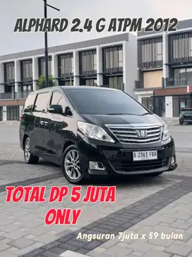 DP SUKA2 Alphard 2.4 G ATPM AT Automatic 2012