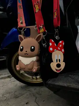 Rope Necklace Micky Bag Pattern Case iPhone XR