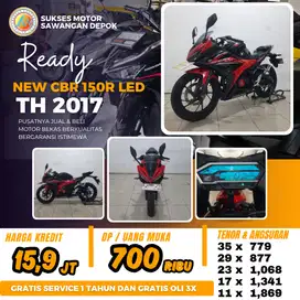 BERGARANSI CASH KREDIT HONDA NEW CBR 150R LED TAHUN 2017 UNIT MULUS
