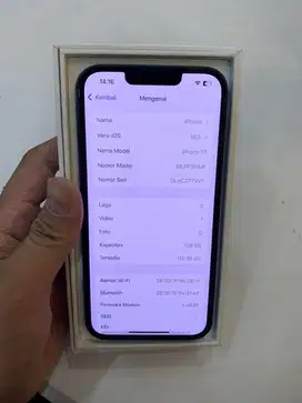 Iphone 13 128GB ibox full set garansi on agustus 2025