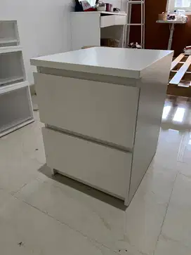 DIJUAL MEJA LACI KAYU WARNA PUTIH!!!