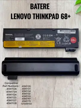 Batere lenovo thinkpad 68+