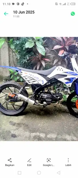 Honda bebek th 1997 modif trail motor cross