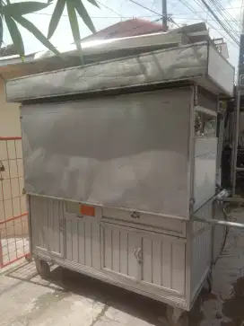 Gerobak Aluminium Stainless