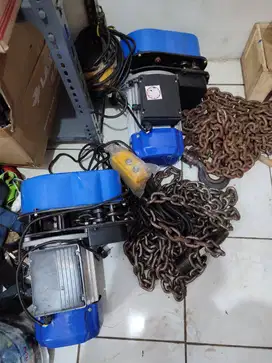 DHS Electric Chain Hoist 220V 2 Ton X 9 Meter (KONDISI NORMAL)