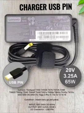 CHARGER LENOVO THINKPAD USB PIN