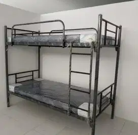 ranjang besi tingkat + 2pc kasur busa merk INOAC
