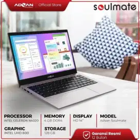 dijual laptop Advan soulmate, baca deskripsi