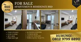 Vco - Dijual Disewa Termurah B-Residence BSD Type Studio 1BR