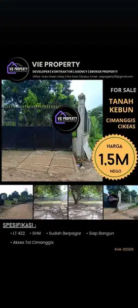 TANAH MURAH DEKAT CIBUBUR CIMANGGIS