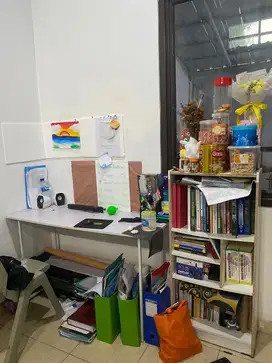 meja kerja/belajar & rak buku