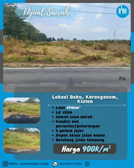 Sawah Dekat Jalan Tol Jogja-Solo