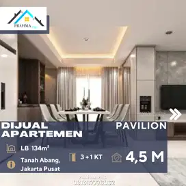 Tanah Abang Jual Apartemen Pavilion 3BR Full Furnish di Pusat Jakarta
