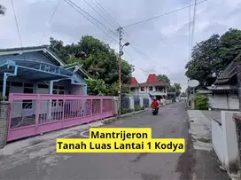 Rumah Mantrijeron dalam Kota Tanah Luas Lantai 1