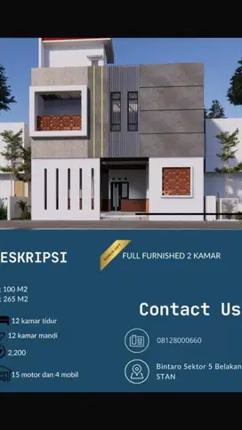 DIJUAL   Rumah Kost  Bintaro sektor 5