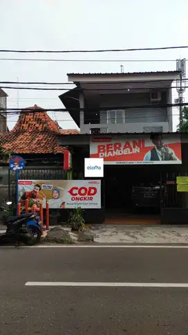 Dijual Rumah + Usaha & Kos di Kemanggisan Palmerah, 2 Akses Jalan