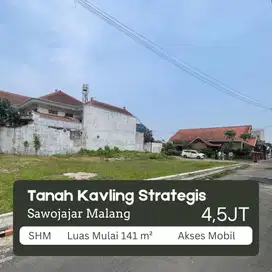Tanah Kavling Luas Cocok Untuk Hunian di Sawojajar Kota Malang
