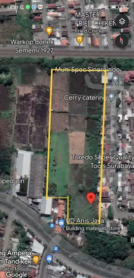 Dijual Tanah kavling raya sememi surabaya barat cocok untuk dibangun