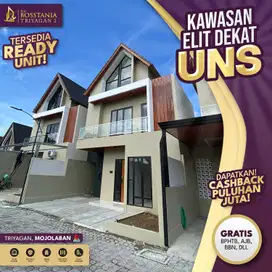 Rumah Desain Mewah Dua Lantai, Bebas Biaya Sampai SHM
