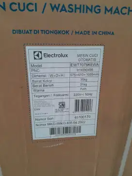 Mesin Cuci Electrolux 7 kg