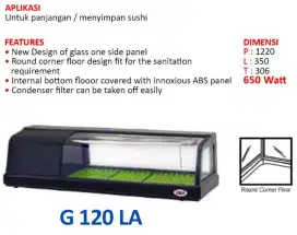 Sushi showcase G 120LA Jual Murah