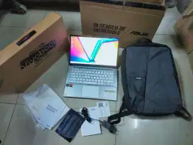 Dijual laptop Asus Vivobook Go E1404FA ryzen 3-7230U Ram 8GB 512 grnsi