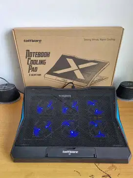 Pendingin/Kipas Laptop Taffware Q3 Cooling Pad 6 Fan Adjustable