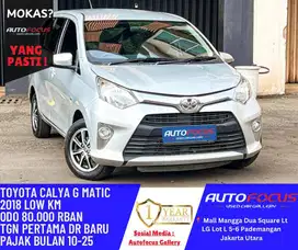 Toyota Calya 1.2 G AT nik 2018 Silver metalik Tgn 1 dr baru