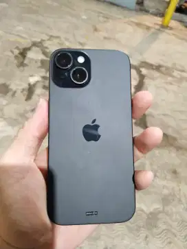 Iphone 15 black 128gb ex ibox free case loly polly masih baru