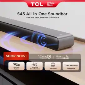 TCL Soundbar S45H - Hi-Fi Speaker Wireless
Bluetooth Dual Bass Sistem